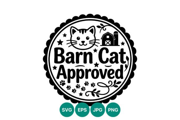 Barn Cat Approved Stamp