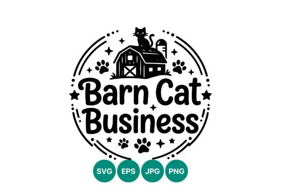 Barn Cat Business Vector Art