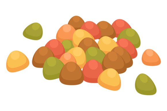 Cat Food. Pet Dry Meal Cartoon Icon