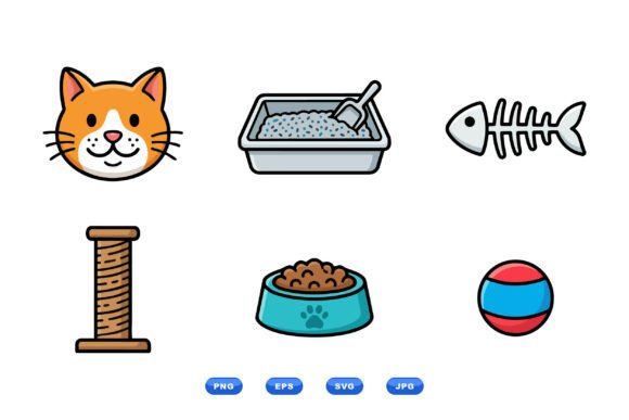 Cute Cat Icons Collection